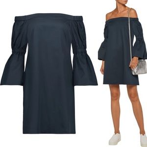 NWOT Navy Blue Off the Shoulder Tibi Dress